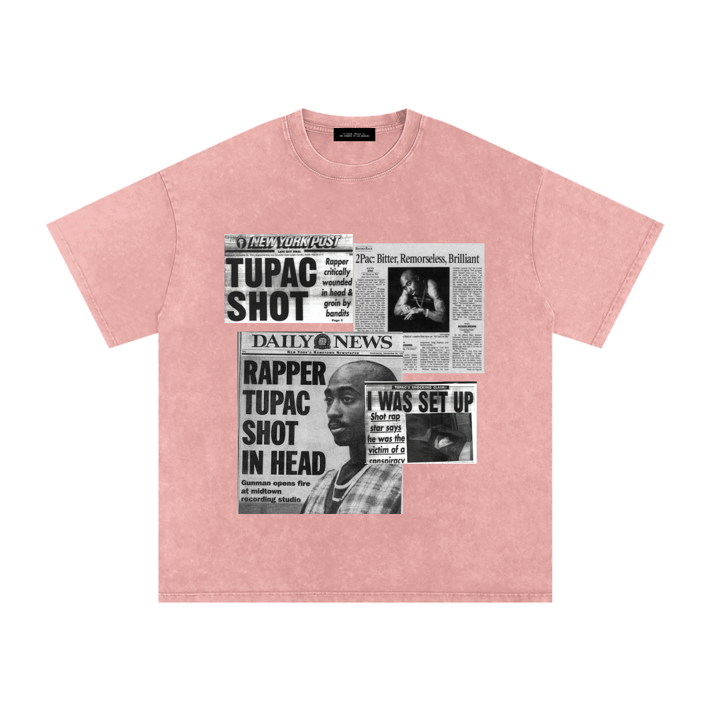 2pac Media Vintage Oversized T-Shirt