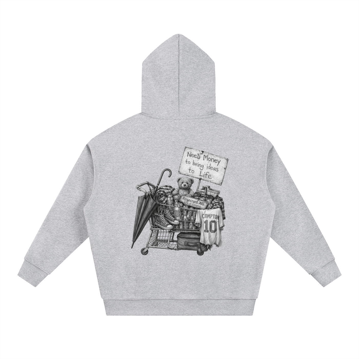 Compton ideas -Essential Heavyweight Hoodie