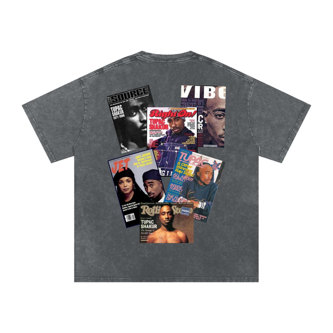 2pac Magazine Cover Oversized T-Shirt
