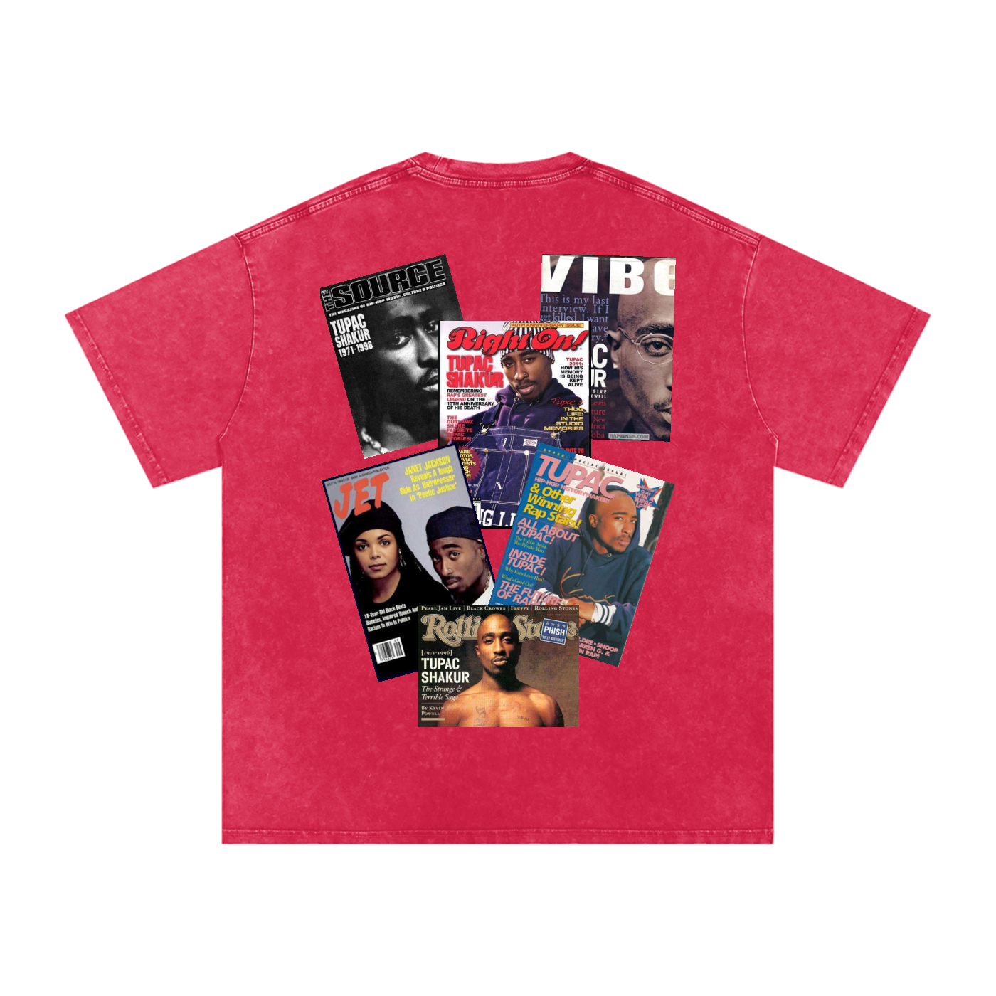 2pac Magazine Cover Oversized T-Shirt