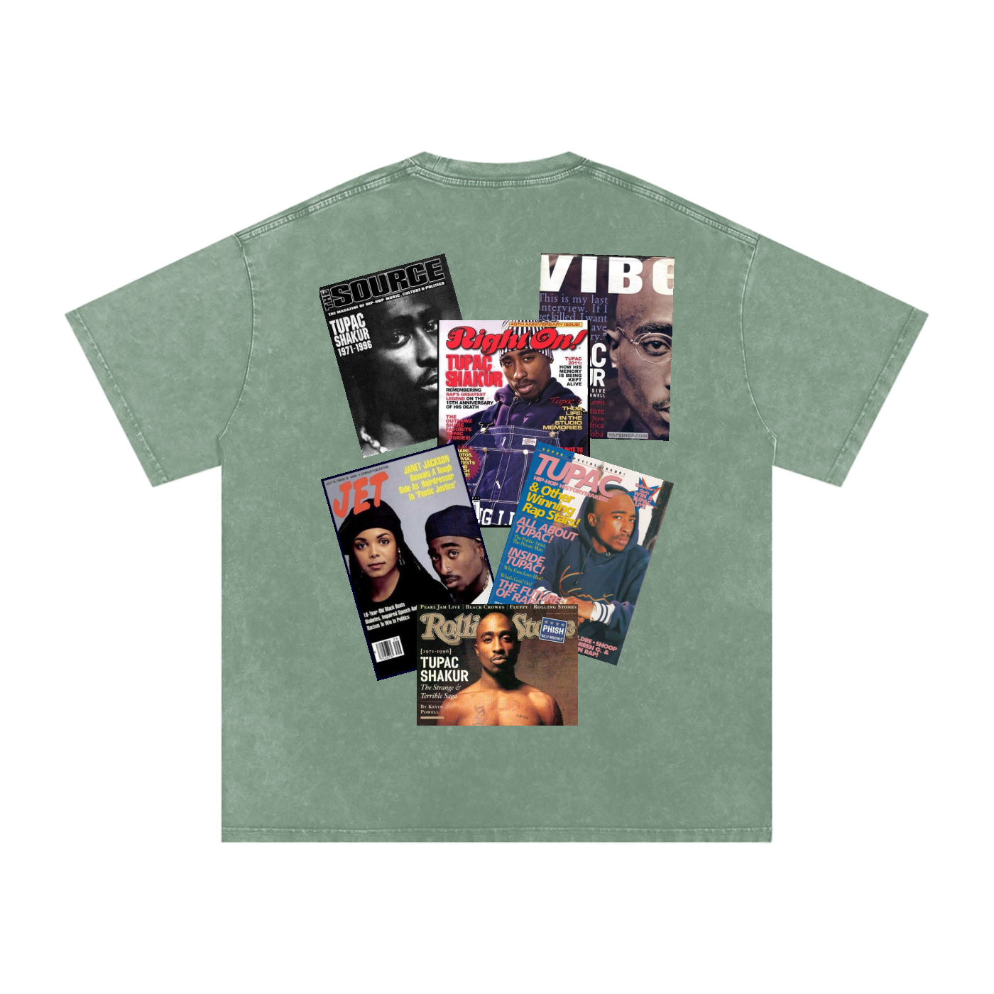2pac Magazine Cover Oversized T-Shirt