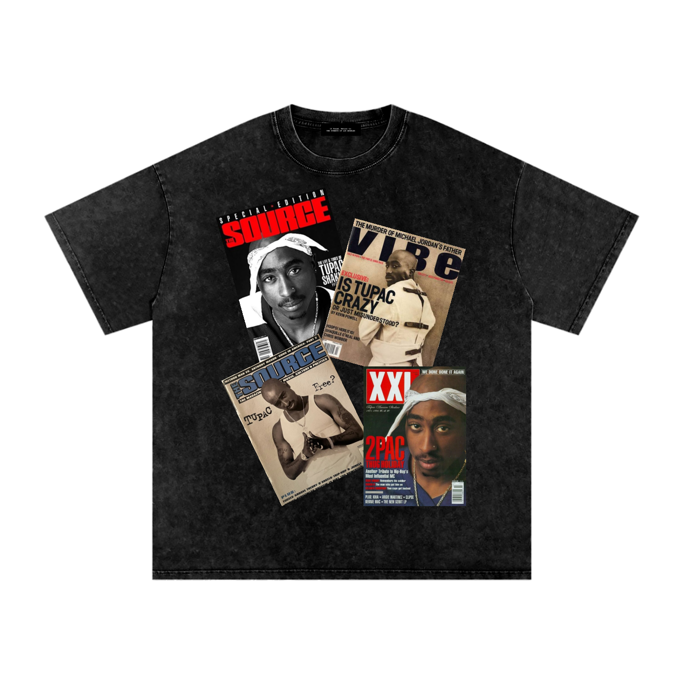2pac Magazine Cover Oversized T-Shirt